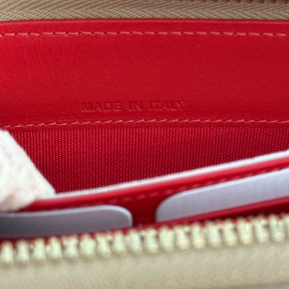Christian Louboutin Panettone Multi Spike Nude Leather Wallet RARE ~ NWOT - Picture 12 of 13